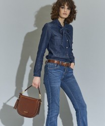 The Bridge Pearl District Crossbody Bag in Brown Leather