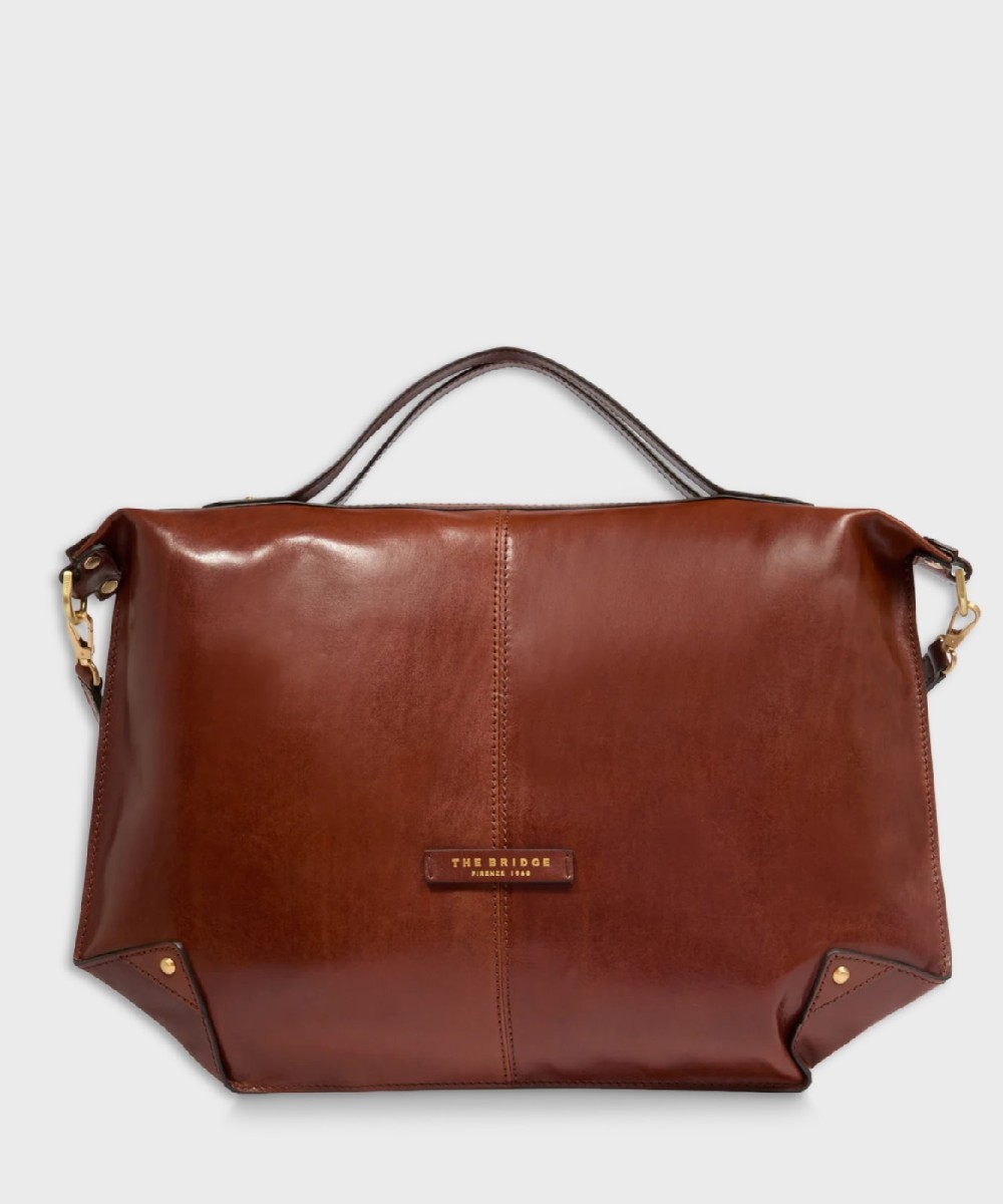 The Bridge Story Icons Unica bags in brown leather