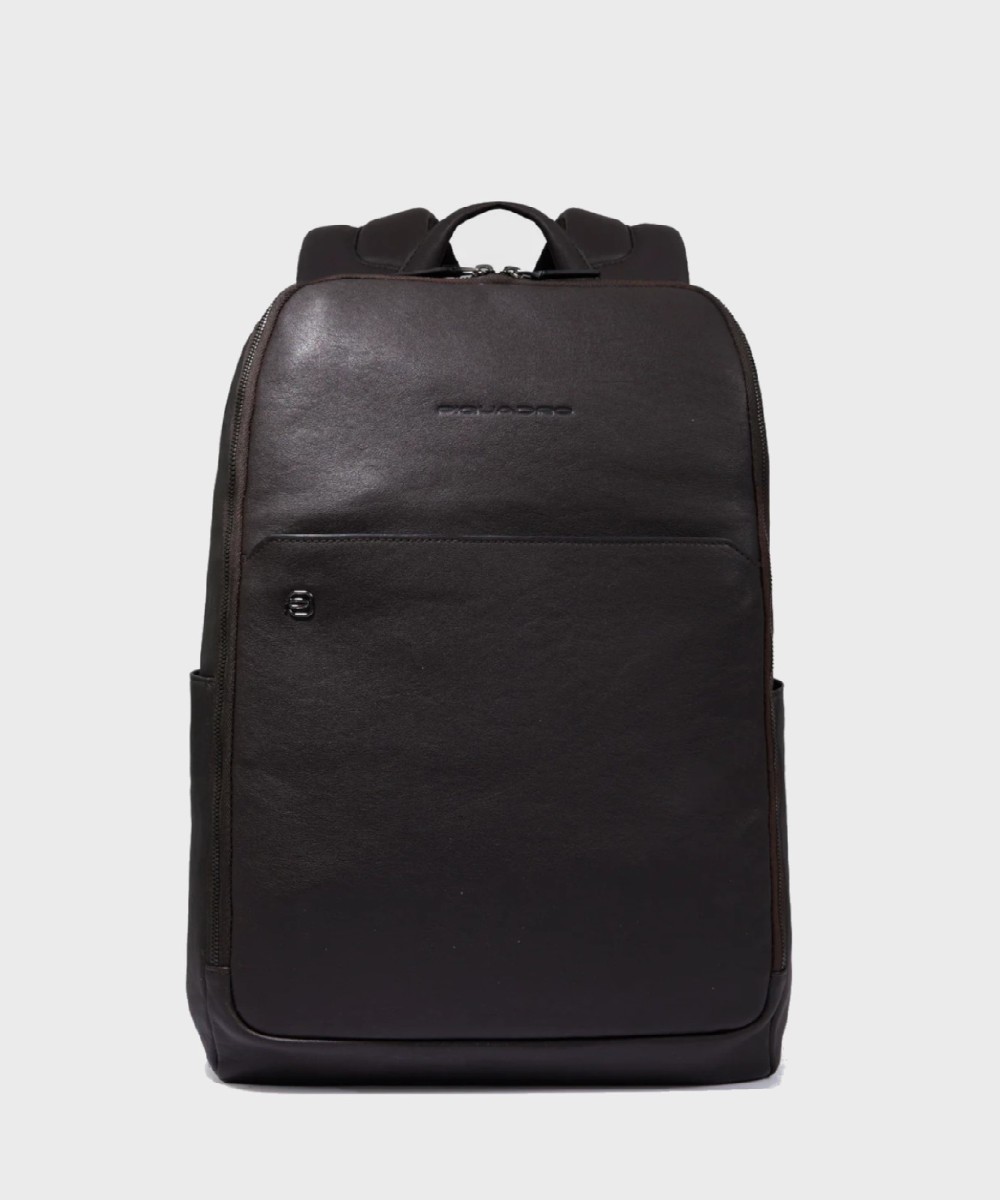 Piquadro Black Square 15.6" laptop backpack...