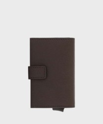 Piquadro Black Square compact wallet 6+2cc e banconote in pelle