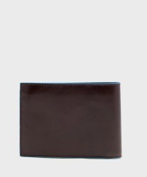 Piquadro Blue Square wallet with coin purse and 7+3 cc in