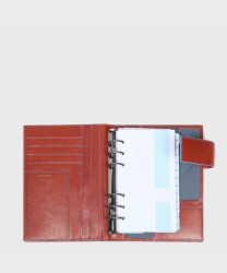 Piquadro Blue Square organizer con agenda settimanale in pelle