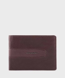 Piquadro Ares 6 cc wallet in brown leather