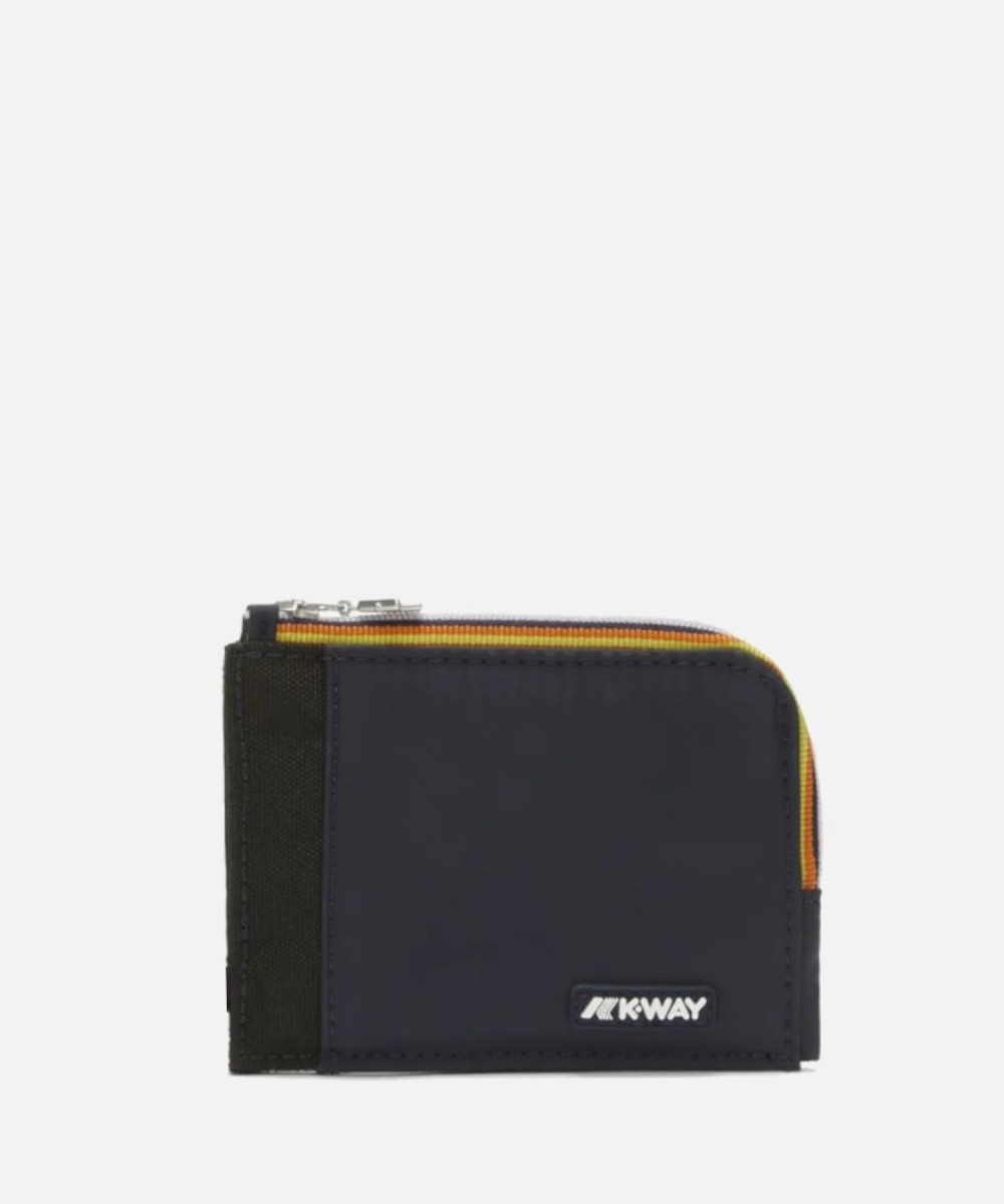 Kway Villebone zip pouch, blue depth