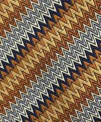 Missoni cravatta a tre pieghe in seta a zig zag bicolore blu