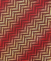 Missoni three-fold silk tie with a red gradient zigzag pattern