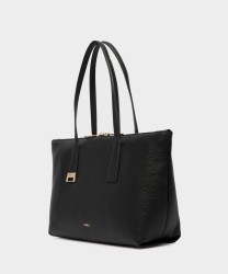 Furla Olivia black leather shoulder bag