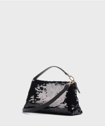 Furla Sfera soft borsa a tracolla con pailletes nere