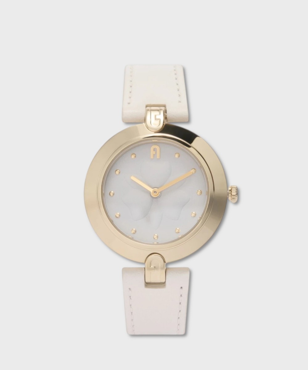 Furla Logo Links 34mm wristwatch with cream...