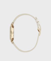 Furla Logo Links 34mm Leather Strap Wristwatch