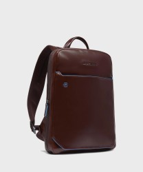 Piquadro Blue Square zaino espandibile porta pc 14" in pelle