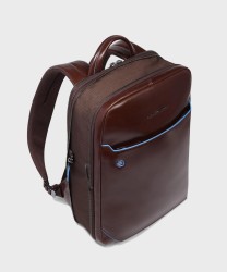 Piquadro Blue Square zaino espandibile porta pc 14" in pelle