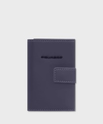 Piquadro Corner C2OW compact wallet 6+2 cc e banconote blu