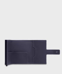 Piquadro Corner C2OW compact wallet 6+2 cc e banconote blu