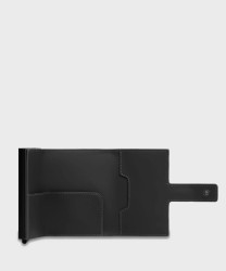 Piquadro Corner C2OW compact wallet 6+2 cc and banknotes black