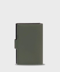 Piquadro Corner C2OW compact wallet 6+2 cc e banconote verde