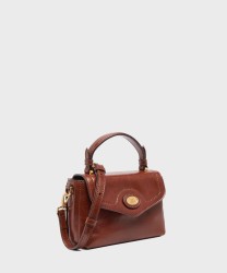 The Bridge Story brown leather shoulder bag