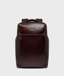 Piquadro Blue Square zaino a 2 scomparti porta pc 14" in pelle