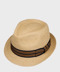 Stetson Trilby Yescott Natural Straw Hat with Band