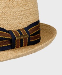 Stetson Trilby Yescott cappello in paglia naturale con fascia