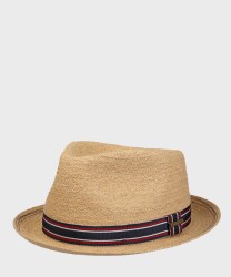 Stetson Player Golf straw hat in natural straw with