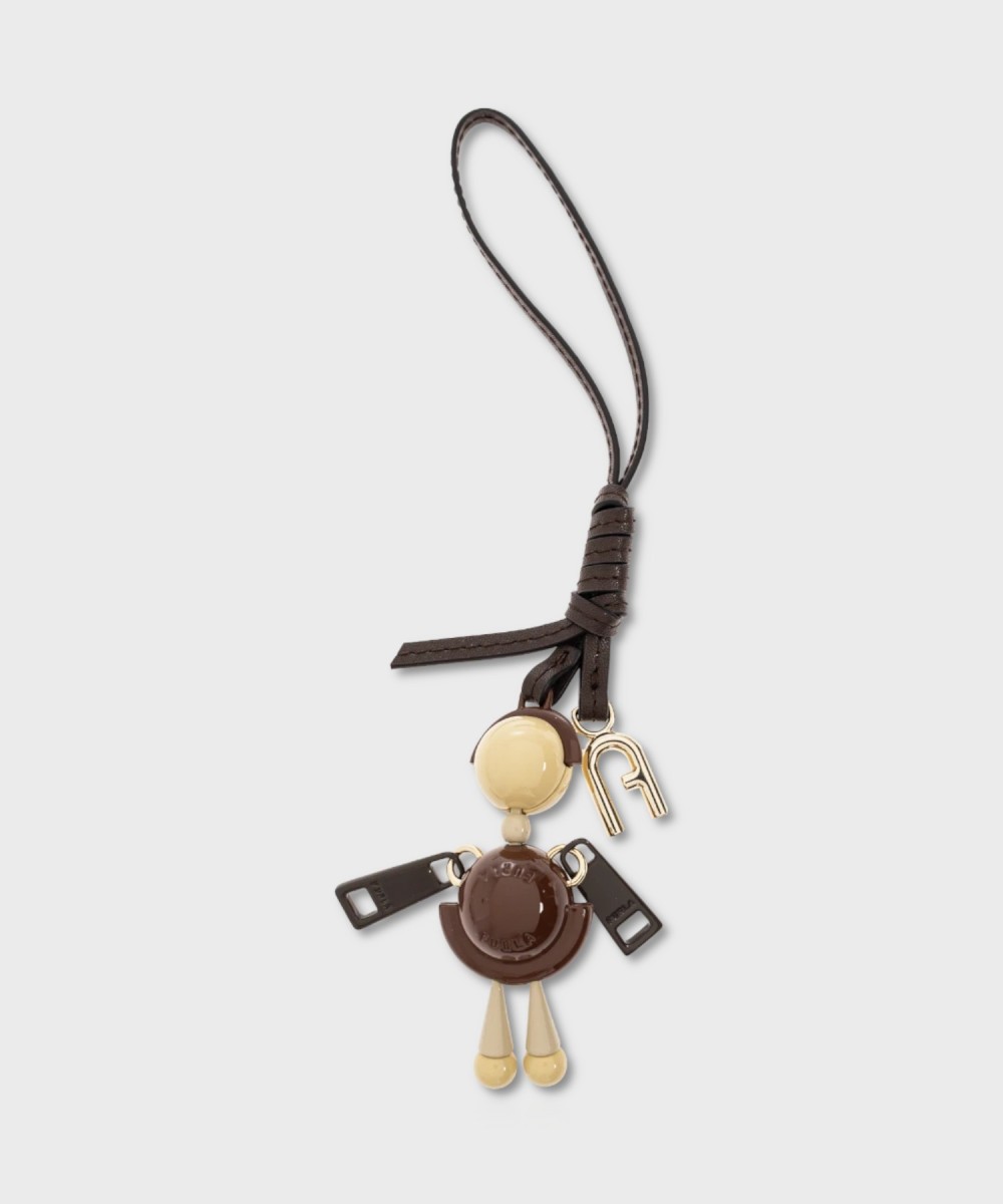 Furla Sfera Boy portachiavi a ciondolo marrone...