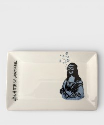 Galise & Blub, La Gioconda, vassoio in ceramica