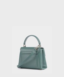 Furla 1927 borsa a mano e a tracolla in pelle verde edera green