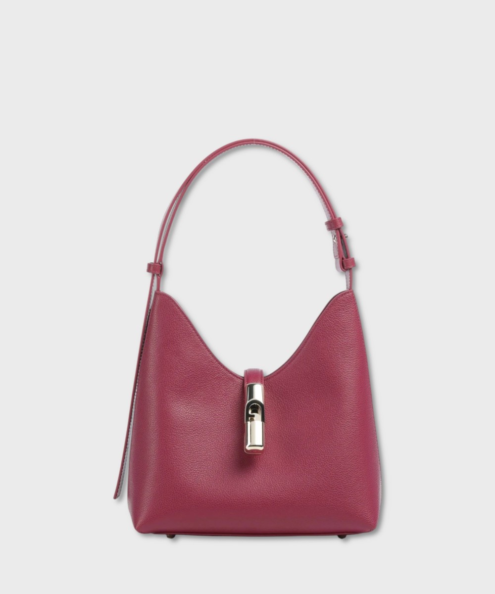 Furla Goccia borsa hobo in pelle rosa rododendro