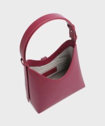 Furla Goccia hobo bag in rhododendron pink leather