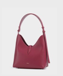 Furla Goccia hobo bag in rhododendron pink leather