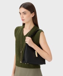 Furla Goccia borsa hobo in pelle nero black