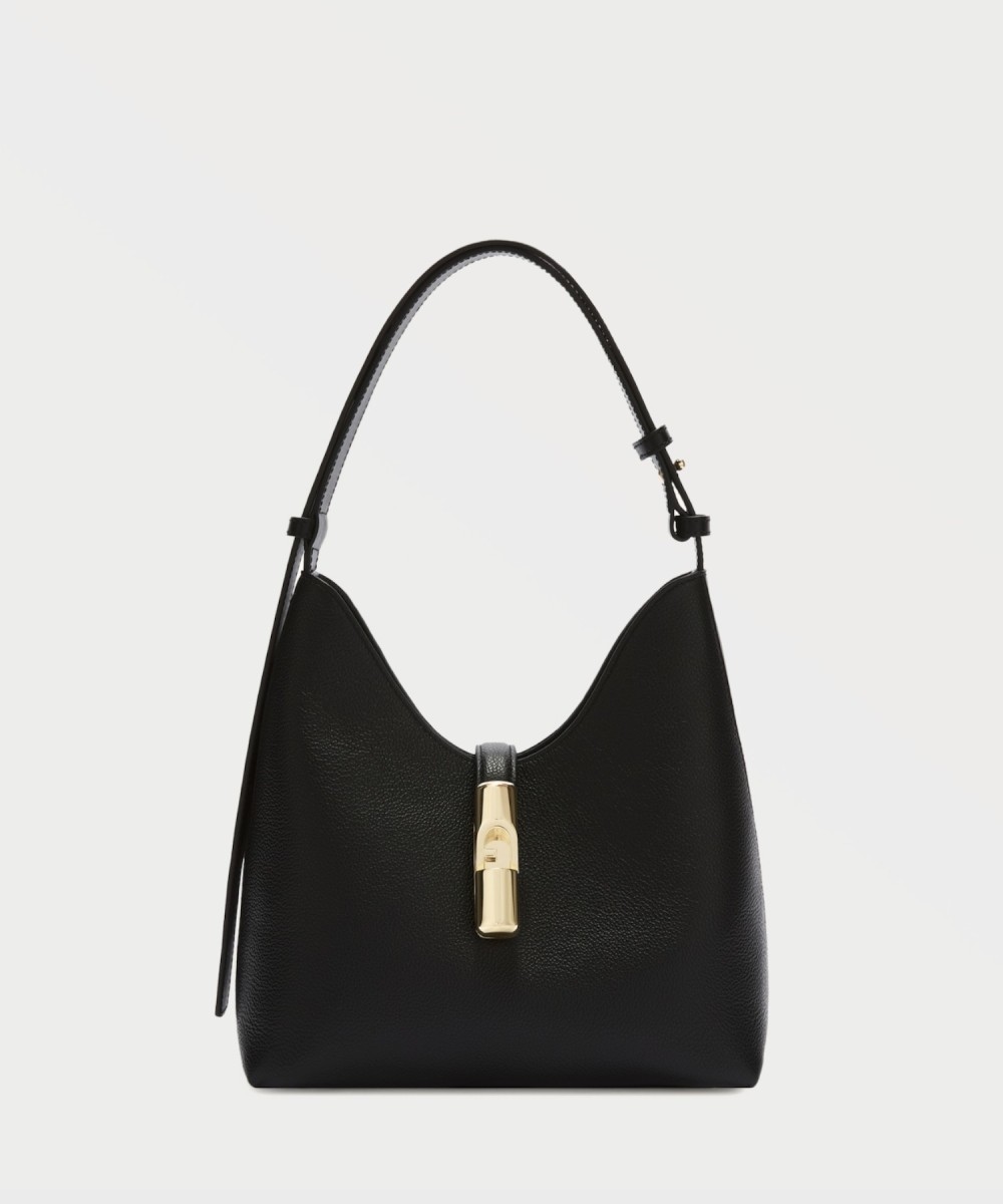 Furla Goccia borsa hobo in pelle nero black