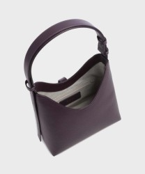 Furla Goccia hobo bag in purple winter bloom leather
