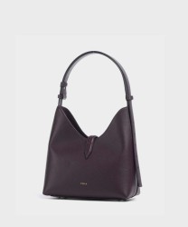 Furla Goccia borsa hobo in pelle viola winter bloom