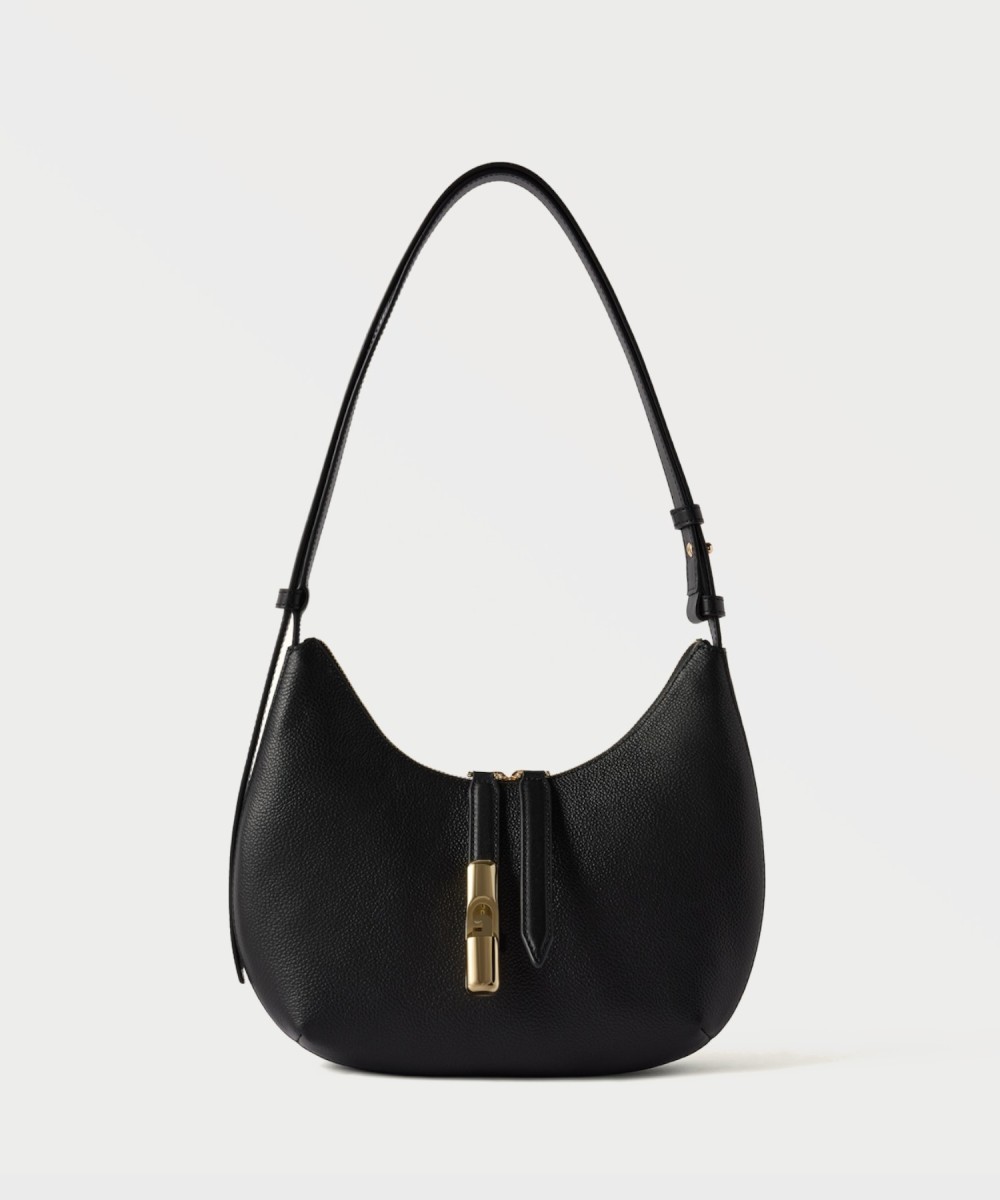 Furla Goccia shoulder bag in black leather
