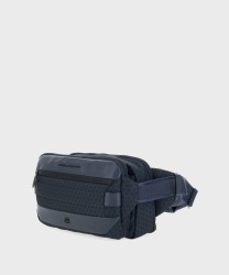 Piquadro Hex marsupio in tessuto ecologico blu
