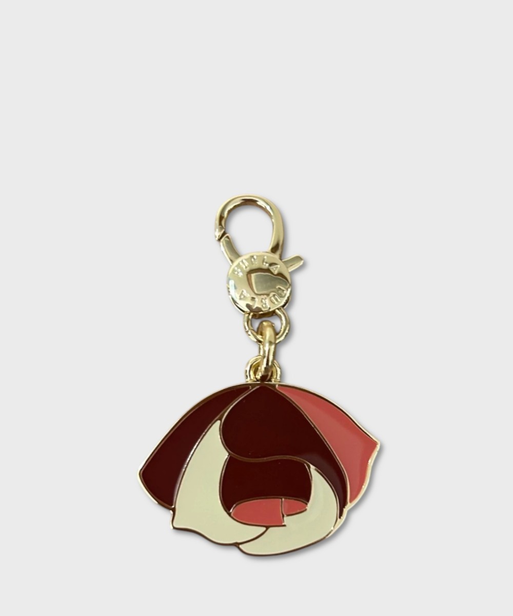 Furla Hashtag Flower charm keychain with...