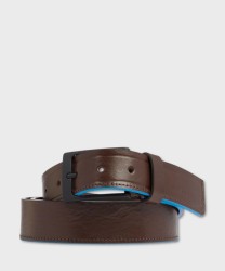 Piquadro Atlas cintura in pelle marrone