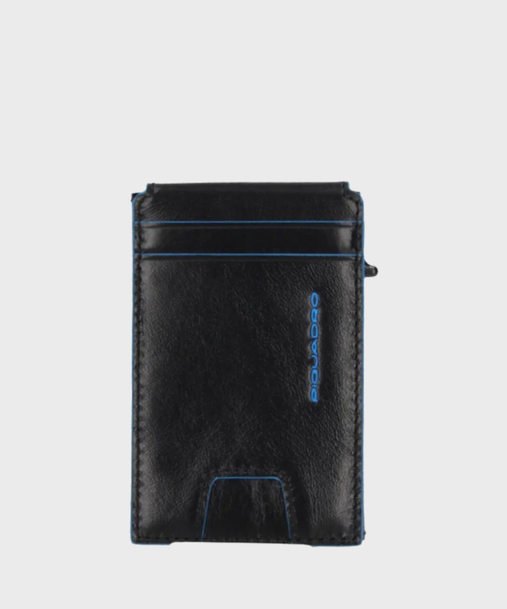 Piquadro Blue Square BL compact wallet with 6...