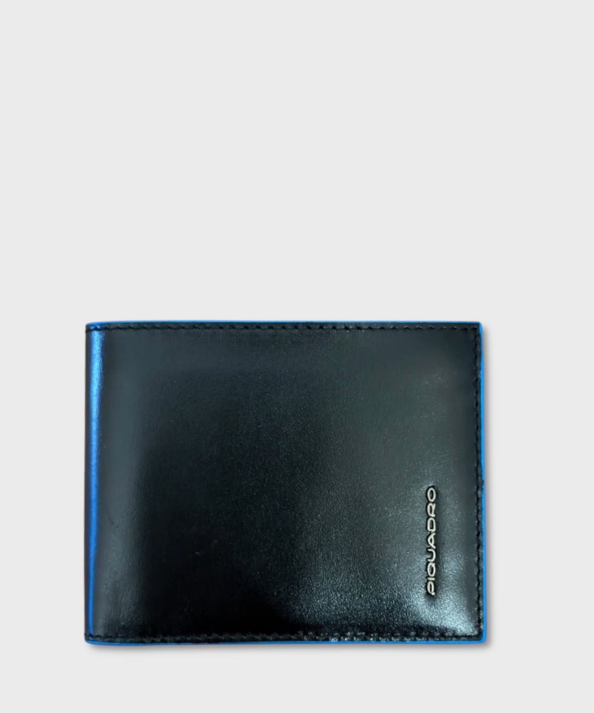Piquadro Blue Square wallet with coin purse,...