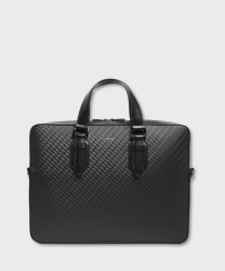 Lancel Paris Charlie cartella porta pc 14'' in pelle nera