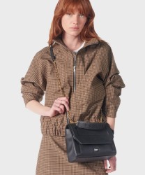 Lancel Paris Ninon borsa a tracolla in pelle nera