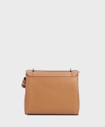 Lancel Paris Ninon borsa a tracolla in pelle camel
