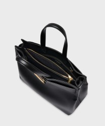 Lancel Paris Angele borsa a mano e a tracolla in pelle nera