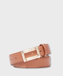 Lancel Paris Angèle cintura in pelle camel