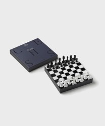 Galise Printworks classic chess scacchiera Art of Chess black legno