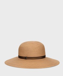 Borsalino Giselle rollable braided hat, lentil