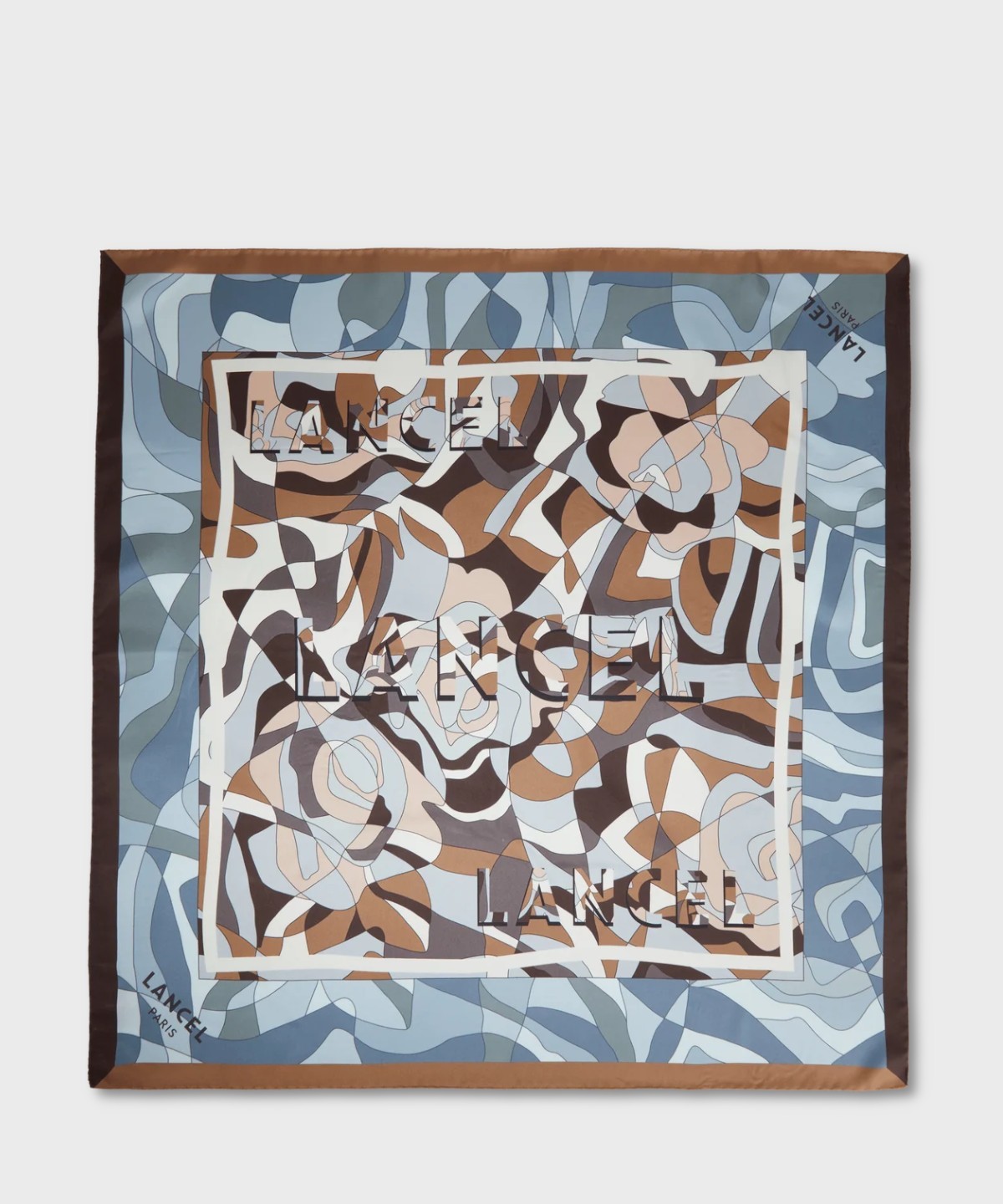 Lancel Paris Motif Puzzle foulard in carré di...