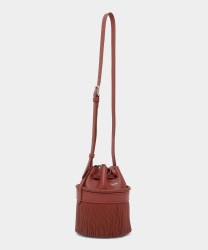 J&M Davidson mini Carnival borsa secchiello, terracotta pelle